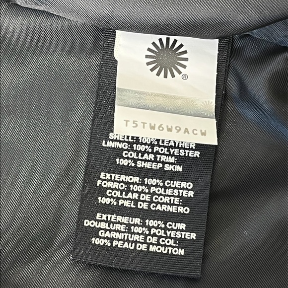 Ugg Australia Andee Leather Cycle Jacket NWT Sz Sm # motorcycle sheep - Picture 7 of 8